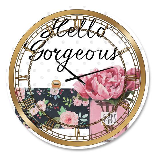 Designart 'Simply Splendid Iv Glam Wall Clock
